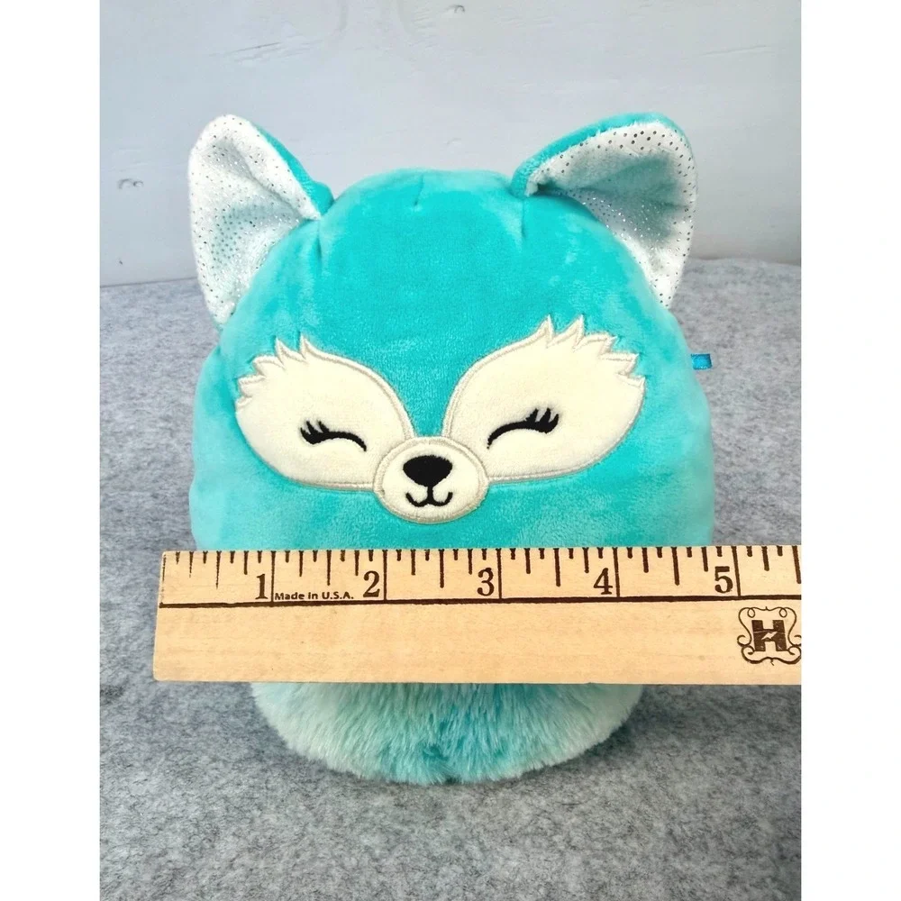 Squishmallows Feodora‎ the Caticorn Fox Teal Blue Fuzzy Belly Plush 8 Inch